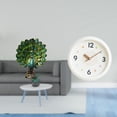 thumbnail image 2 of Figura de escritorio,Estatua de pavo real en estante,escritorio,decoración del hogar,Reloj de pared,Reloj de pared decorativo,moderno y elegante,Reloj de pared redondo silencioso,sin, 2 of 8