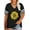 Black, variant on KimSoong Plus Size Sunflower Shirts for Women Cute Dandelion Graphics T-shirt Summer Women Short Sleeve Inspirational Tee Tops