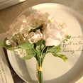 ASDYO Artificial Silk Fake Flowers Peony Floral Wedding Bouquet Bridal