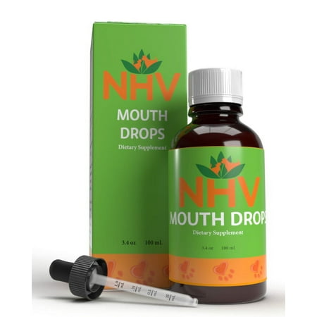 NHV Mouth Drops for Cats & Dogs - Natural Support for Oral Health