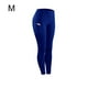 thumbnail image 1 of Leggings Pantalones Elásticos De Yoga De Cintura Alta Fitness Deportes Trajes De Mujer, Azul, M Speravity AP002120-02, 1 of 5