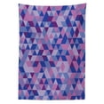 thumbnail image 3 of Ambesonne Geometric Tablecloth Rectangular Table Cover, Triangles Low Poly, 52"x70", Multicolor, 3 of 4