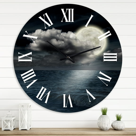 Designart 1 in Coastal Wall Clock