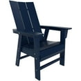 thumbnail image 3 of Palms 5-Piece Modern Adirondack Chairs Square Trestle Table Dining Set, 3 of 9