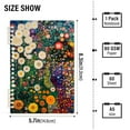 thumbnail image 2 of FORMRS 1-Subject Spiral Notebook 8" x 5" College Ruled 60 Refillable Sheet A5 Hard Cover, 2 Pack, White Floral Garden, 2 of 7