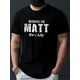 thumbnail image 1 of Camiseta con estampado "Because I Am Matt", informal y cómoda, de verano, de manga corta, ideal para el día a día., 1 of 8
