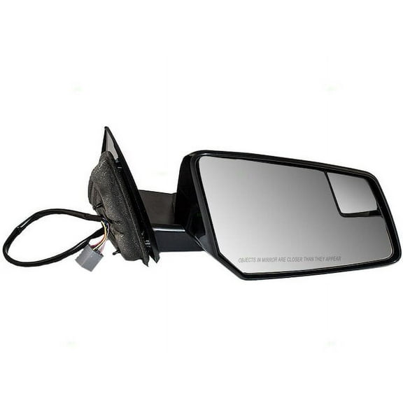 Right Passenger Side Power Mirror - Manual Folding, with Spotter Glass, Heated with Turn Signal, without Memory, without Auto-Dim - Compatible with 2009 - 2017 Chevy Traverse 3.6L V6 2011 2016