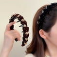 thumbnail image 4 of Paris Princess Hairband, New Style, Increase Height, Crown Headband, Hair Pressing, Face Washing Hairpin, Small Fragrant Style, Handmade Beaded Hair Bunch, 4 of 4