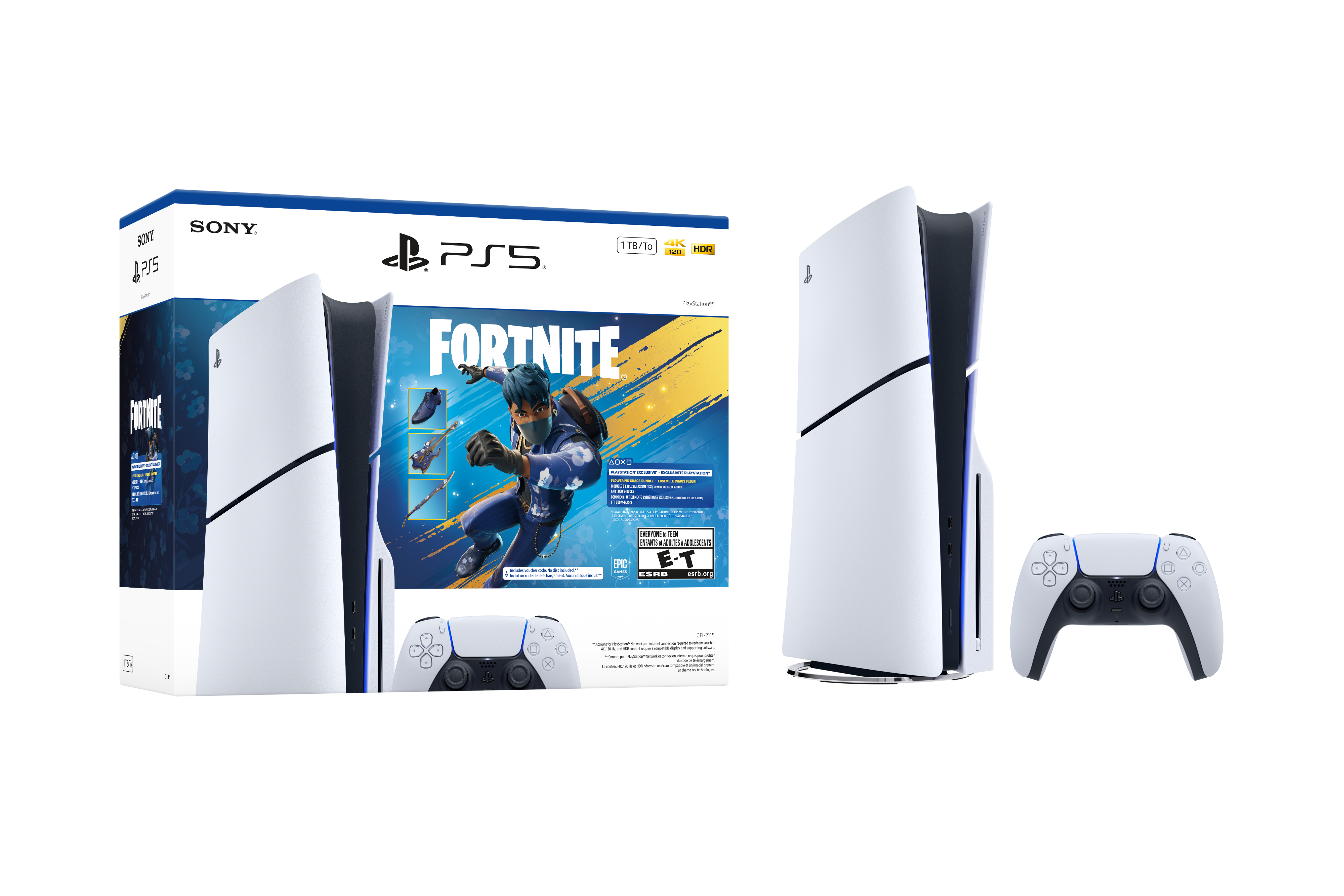 PlayStation 5 Console 1TB Fortnite - Flowering Chaos Bundle