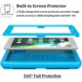 thumbnail image 2 of LTROP Kids Case for iPad 6th/5th Generation - iPad 9.7-Inch Case 2018/2017, iPad Air 2 Case for Kids, Built in Screen Protector, Shockproof Handle Stand Case for iPad 6th/5th Gen/Air 2/Air 9.7, Blue, 2 of 8