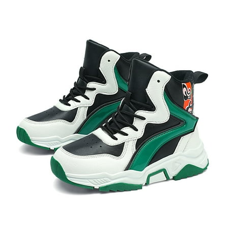 

Boys High Heel Print Lace Up Basketball Shoes