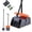 black, variant on Surpdew Large Pooper Scooper Swivel Bin & Rake Kit For Small Medium Large Dogs, Pooper Scooper Set With 35 Pcs Waste Bags, Dog Poop Scooper To Clean Pet Waste On Grass, Dirt And Gravel Black