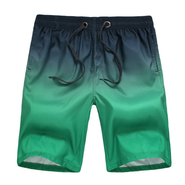 HAWEE Mens Swim Shorts Quick Dry Printed Short Swim Trunks with Pocket Swimwear Bathing Suits