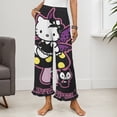 thumbnail image 2 of Hello Kitty Women Pajama Pants Comfy Pj Bottoms Soft Printed Lounge Pant with Pockets, 2 of 7