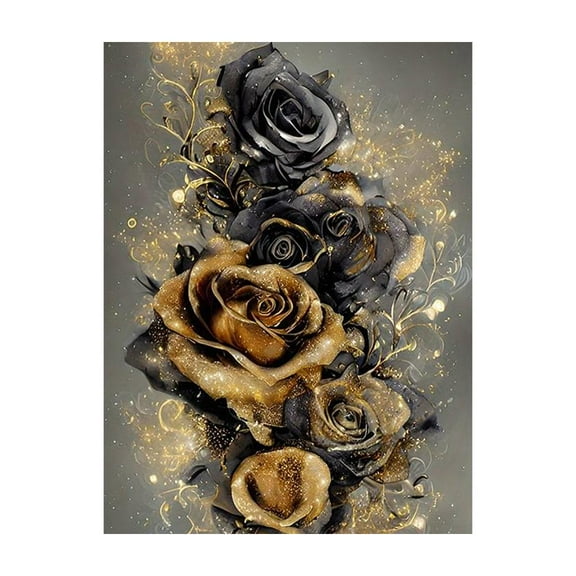 Diamond Art Landscape Fantasy Flower Stickers Kits for Adults, DIY Wall Art Decor, 11.8" x 15.7"