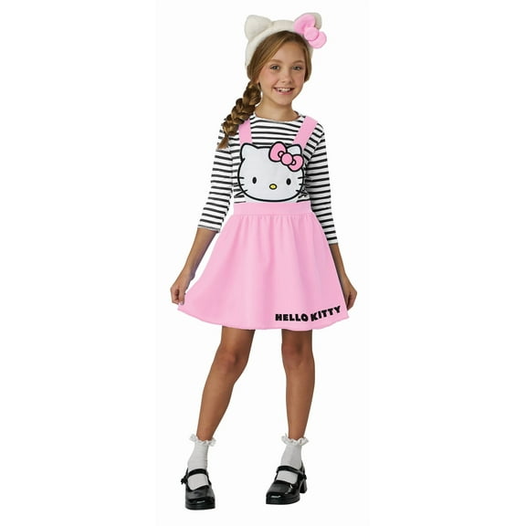 California Costumes Hello Kitty Pink Overall Dress Child Costume | Large Female