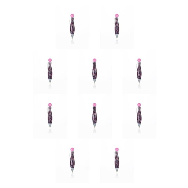 Advancent Bolígrafo con gemas de cristal, diseño llamativo, herramienta de perforación multifuncional, Kit de punto de cruz, decoración de rosado 10Conjunto