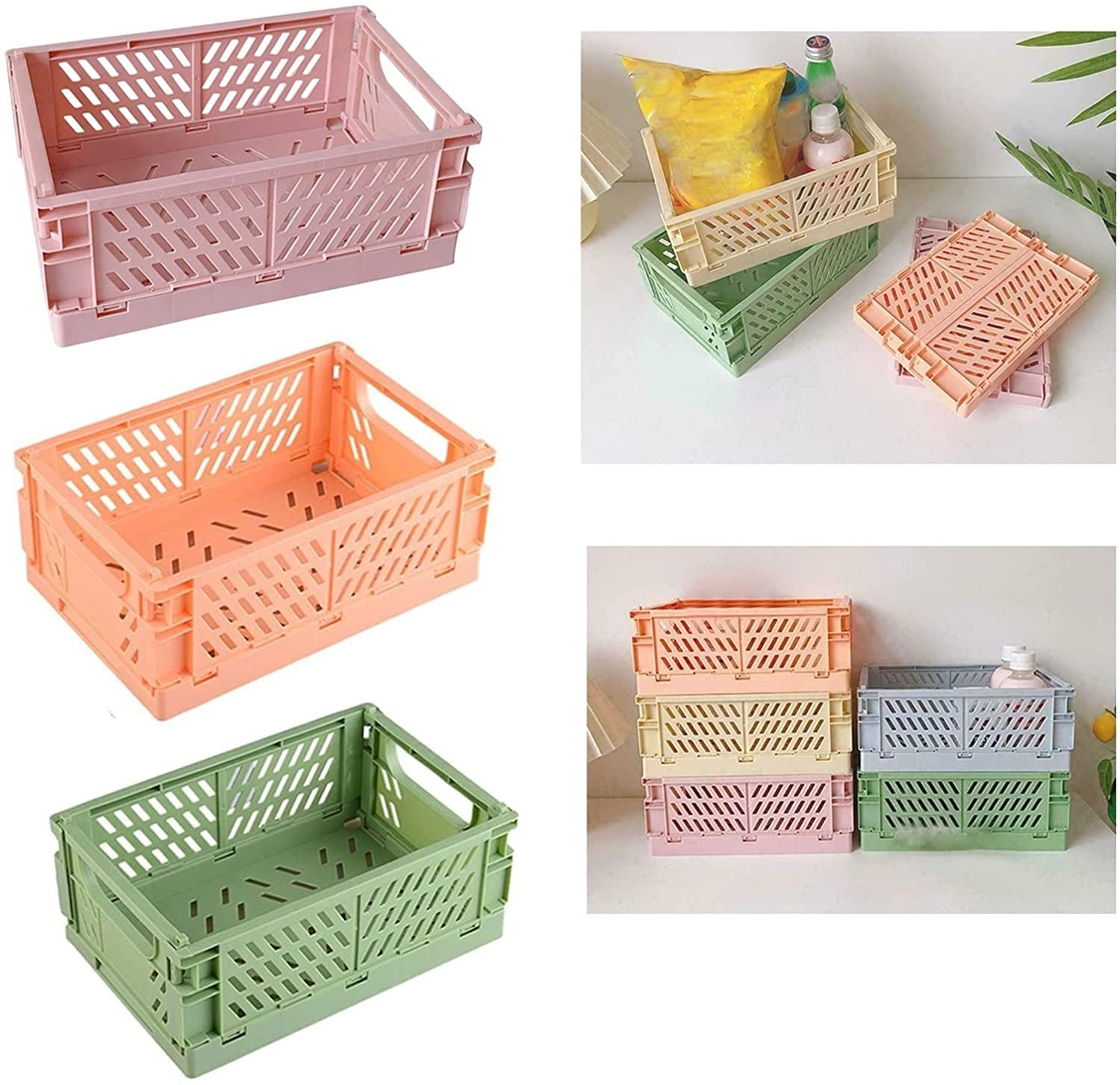 Storage Box Folding Folding Crate Shelf Basket Shelf Crate Storage Box Basket Organizer 