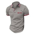 thumbnail image 5 of WTXUE Polos Short Sleeve, Lapel Golf Shirts for Men Spring Summer Casual Buttons Lapel T Shirt Tops Solid | Workwear for Men Dark Gray L, 5 of 5