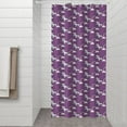 thumbnail image 2 of Purple Cartoon Unicorn Rainbow Shower Curtain 36"x72" ,Bathroom Decorative Shower Curtains Set with 12 Hooks,Modern Waterproof Washable Shower Curtain, 2 of 6