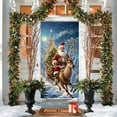 thumbnail image 5 of Diceymbol Christmas Door Cover Decoration 35x70 Inch Holiday Polyester Door & Wall Decor Festive Front Entry Display for Xmas Parties, 5 of 7