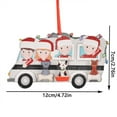thumbnail image 3 of Christmas Tree Decoration Christmas Gift Wooden Small Pendant Creatives Cute Family Cats And Dog DIY Bus Hanging Ornaments, 3 of 5