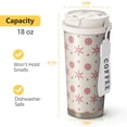 thumbnail image 4 of Christmas 18oz Double Drinking Coffee Mug – Vacuum Insulated Stainless Steel Travel Cup with Leakproof Lid, 316 Steel Thermos Tumbler for Hot & Cold Beverages, 4 of 7