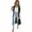 Atrovirens, variant on Long Coat Women Cardigan Coat Lapel Long Sleeve Open Front Golden Velvet Fabric Jacket Solid Color Mid-length Outerwear