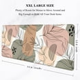 thumbnail image 4 of Desk Mouse Pad, Large Gaming Mousepad, XXL Desk Pad, Extended Long Superior Micro-Weave Cloth Non-Slip Rubber Big Computer Mouse Mat for Gamer, Office & Home, 35" x 15", Brown Boho Leaves, 4 of 15