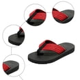 thumbnail image 4 of Rokment Woven Platform Flip Flops for Women 2026 Beach Summer Boho Casual Memory Foam Cushioned Slip on Thong Lightweight Dress Slippers Pool Water Sandals Red Size 9.5, 4 of 6