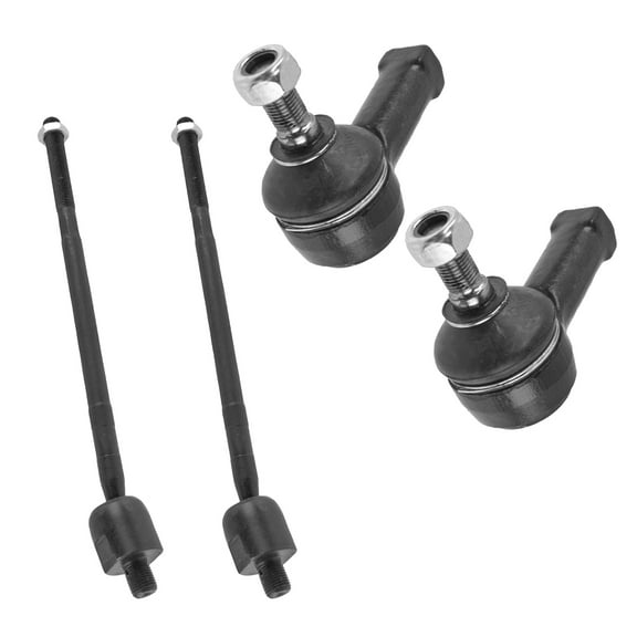 TRQ Front Tie Rod Set Fits Select 2001-2006 Hyundai Santa Fe