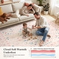 thumbnail image 6 of Wonnitar 2.5'x 8' Floral Runner Rug, Vintage Pink Washable Rug for Hallway & Kitchen, Soft Low Pile Non-Slip Carpet for Bedroom, Laundry Room, 6 of 12