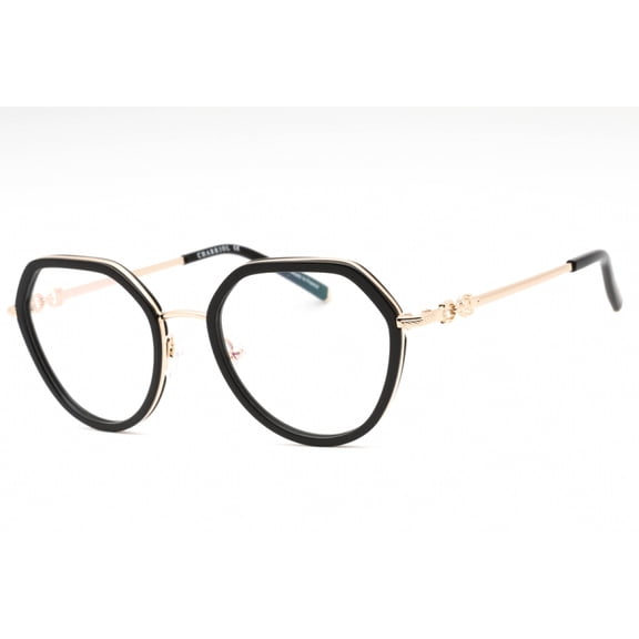 Charriol PC71070 C02 51mm Round Eyeglasses for Women's Shiny Gold Black