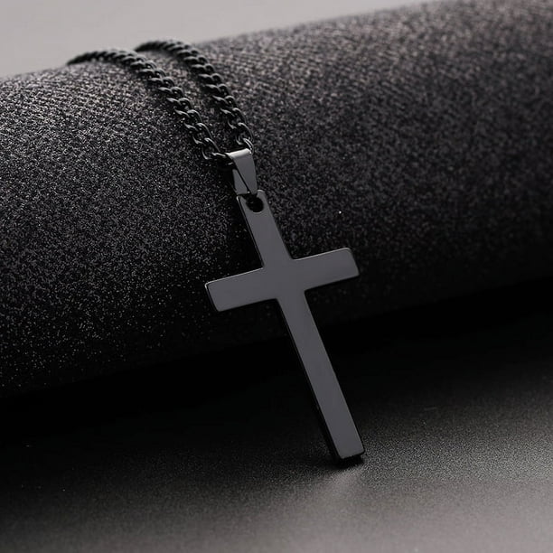 Café mil millones de joyas Europa y los Estados Unidos collar de acero inoxidable cruz para hombre colgante de acero de titanio accesorios de joyería
