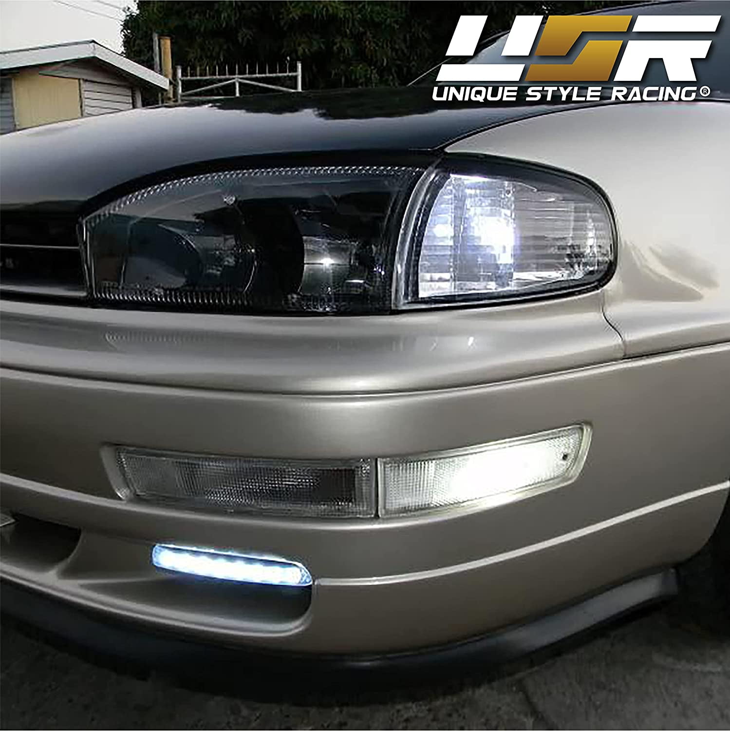 USR DEPO 92-94 Camry Headlights - JDM Style Black Housing Clear