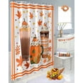 thumbnail image 5 of Pumpkin Latte Shower Curtain Set ，Waterproof Fabric Shower Curtains Fall Drink Shower Curtains for Bathroom,Bathroom Decor 36"x72", 5 of 7