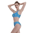 thumbnail image 6 of Picia Colorful Snake Women's High Waisted Bikini Scoop Neck Swimsuit Two Pieces Bathing Suit-X-Large, 6 of 8