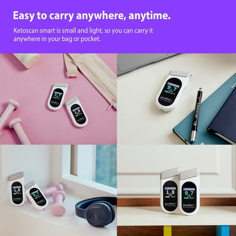 KETOSCAN Smart Breath Analyzer - Ketone Meter & Fat Metabolism