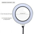 thumbnail image 2 of EIMELI 5X Magnifier Lens with Adjustable Swivel Arm Clamp Desk Light Magnifying Glass Desk Lamp with Clamp, 2 of 11