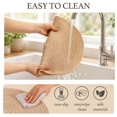 thumbnail image 3 of Xmushyra Round Placemats Set of 6, 15 Inch Braided Woven Table Mats, Washable Heat Resistant Non-Slip Place Mats, Beige, 3 of 7