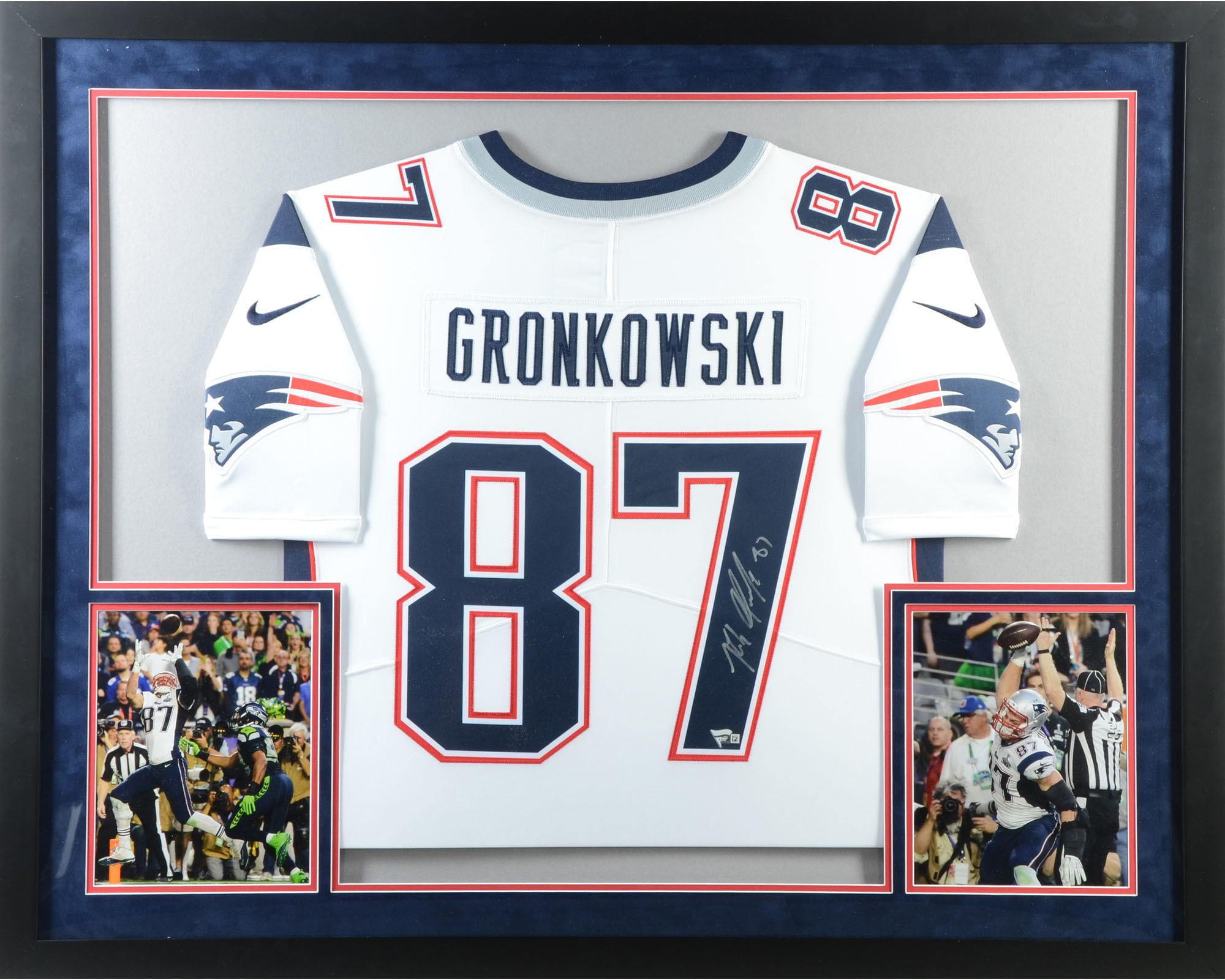 Rob Gronkowski New England Patriots Framed Autographed SM White Limited Jersey - Fanatics Authentic Certified - Walmart.com