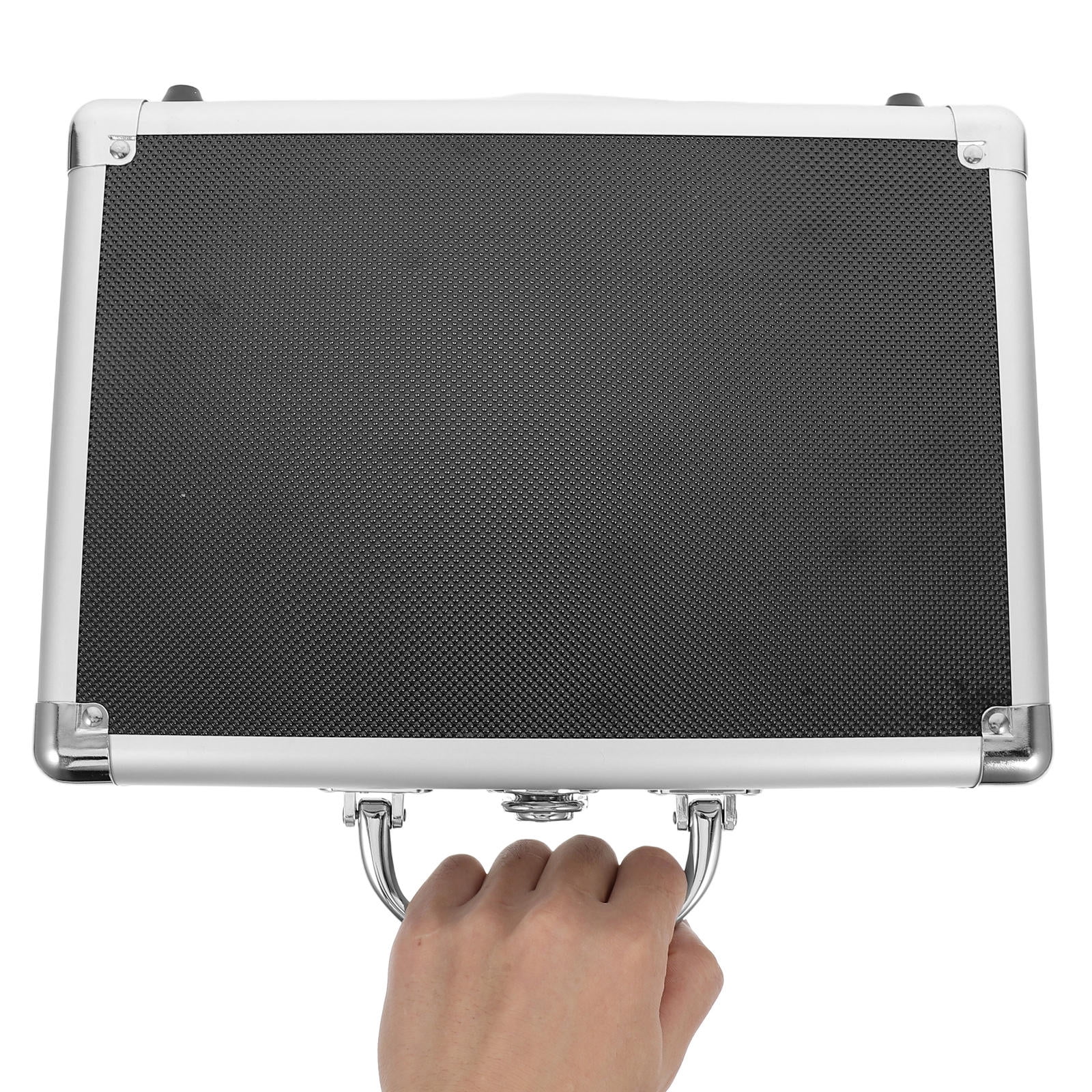 Raindrops Aluminum Briefcase With Lock Hard Case Metal Briefcase
