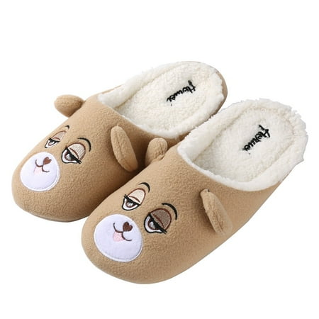 

Aerusi Toddler Flopsy Teddy Bear Indoor Slippers