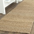 thumbnail image 2 of SAFAVIEH Natural Fiber Garrett Braided Jute Area Rug, Natural, 6' x 6' Square, 2 of 9
