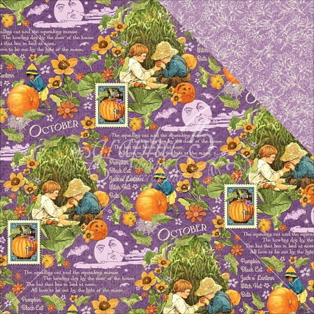 Children's Hour Double-Sided Cardstock 12"X12"-October Montage