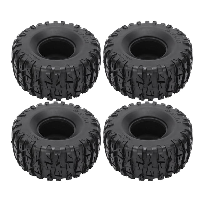 Paquete de 4 neumáticos universales para control remoto, compatibles con SCX10/TRX4/TRX6, escala 1/10, neumáticos de goma de alta durabilidad