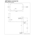 thumbnail image 2 of Kingston Brass ABT1040-5 Oval-Shape Shower Riser With Enclosure - Oil Rubbed Bronze, 2 of 2