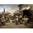 thumbnail image 2 of Detti, Cesare Agostino 24x19 White Modern Wood Framed Museum Art Print Titled - Marketplace, 2 of 4