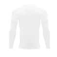 thumbnail image 5 of Fabrcox Mens Muscle Shirt Quick Dry Mock Neck Long Sleeve Shirts for Men Slim Fit Breathable Basic Gym Fitness Workout Shirts for Men White XL, 5 of 10