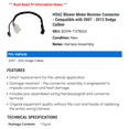 thumbnail image 2 of HVAC Blower Motor Resistor Connector - Compatible with 2007 - 2012 Dodge Caliber 2008 2009 2010 2011, 2 of 2